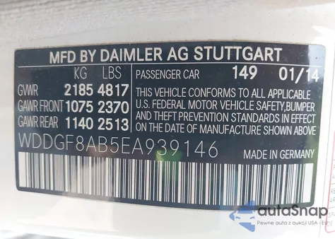 2014 Mercedes-Benz C 300 Luxury 4Matic from USA, damaged, VIN WDDGF8AB5EA939146